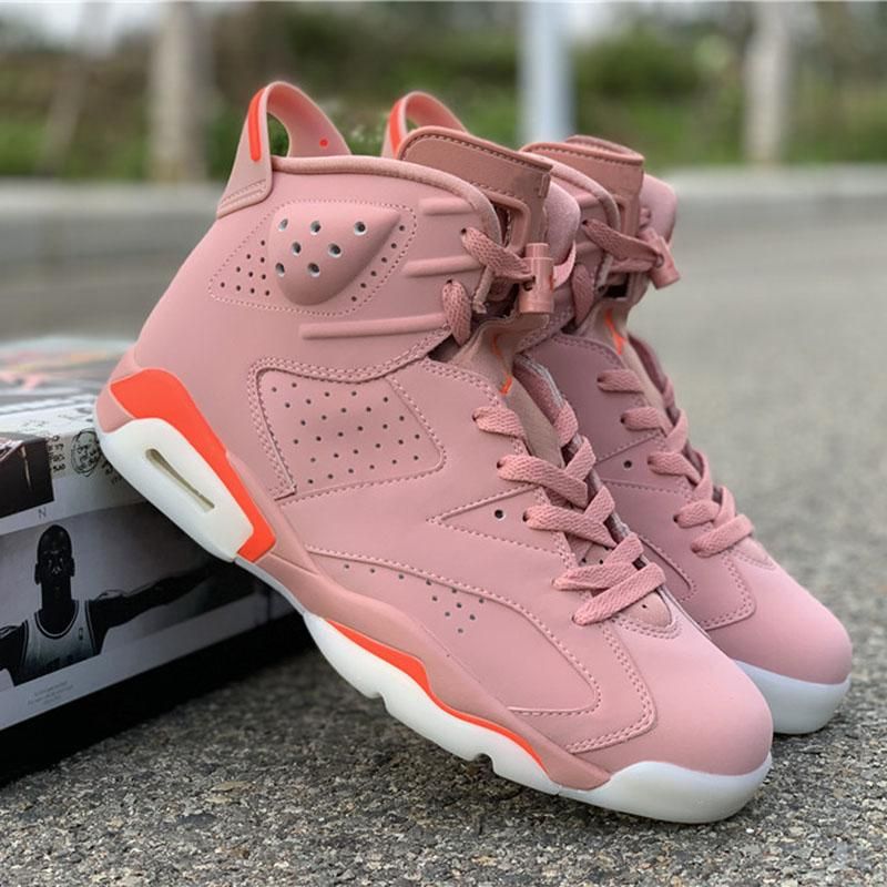 Pink Aleali May X Bright Pink Basketball Shoes 6S Designer