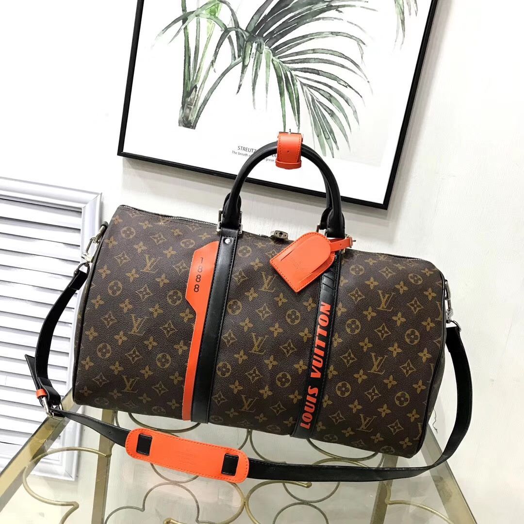 2020 2019 New Fashion Mens Women Travel Bag Louis Vuitton Duffle Bags Leather Luggage Handbags ...