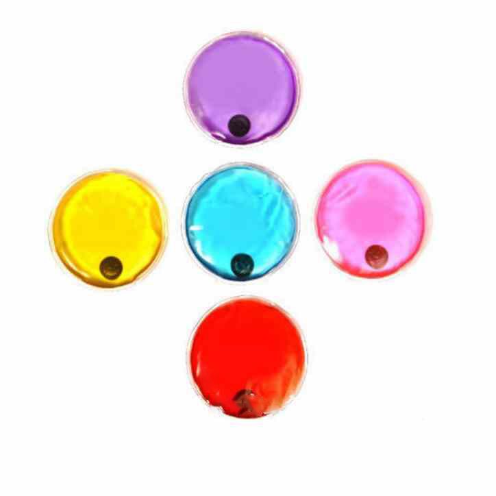 Hand Warmer Bag PVC Self Heating Reusable Round Shaped 10*10cm Heat
