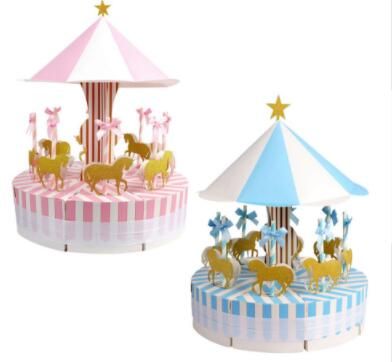 Unique Carousel Candy Box For Unicorn Party Gift Birthday Party