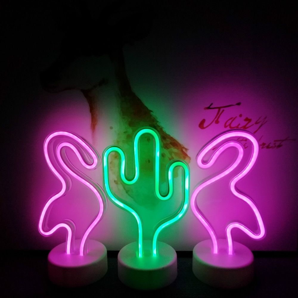 luz de neon led de pina signo luces de