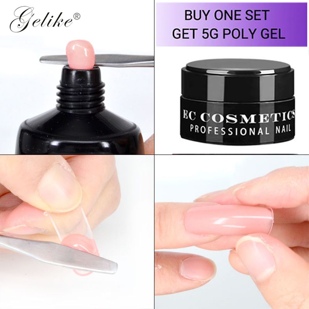 Gelike Poly Gel Designs Long Lasting Nail Polish At Home Kit French