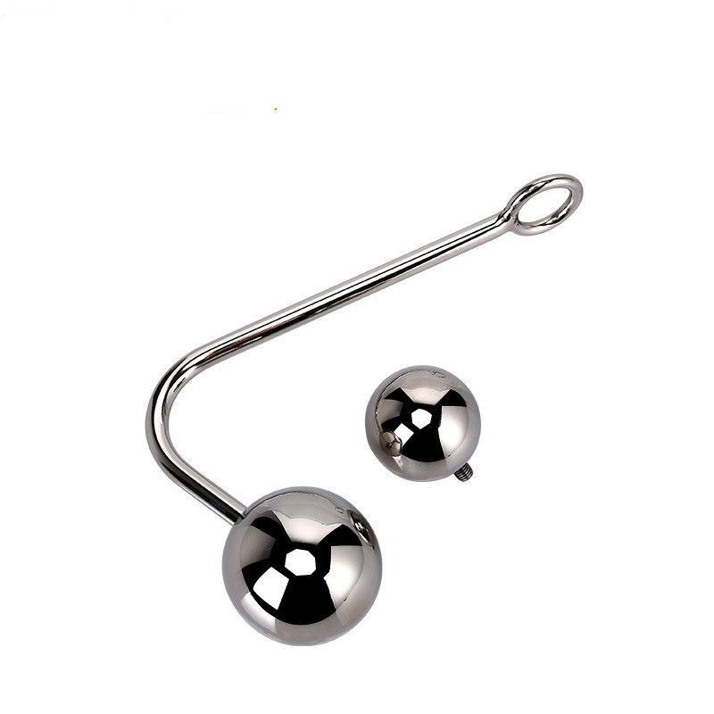 Metal Stainless Steel Replaceable Round Double Ball Anal Hook Single Bead Hollow Adult Erotic Health Care Products Toys Passionate Love Xxx Toys Bondage Metal Stainless Steel Replaceable Round Double Ball Anal Hook Single Bead Hollow Adult Erotic Health Care Products Toys Passionate Love Xxx Toys Bondage