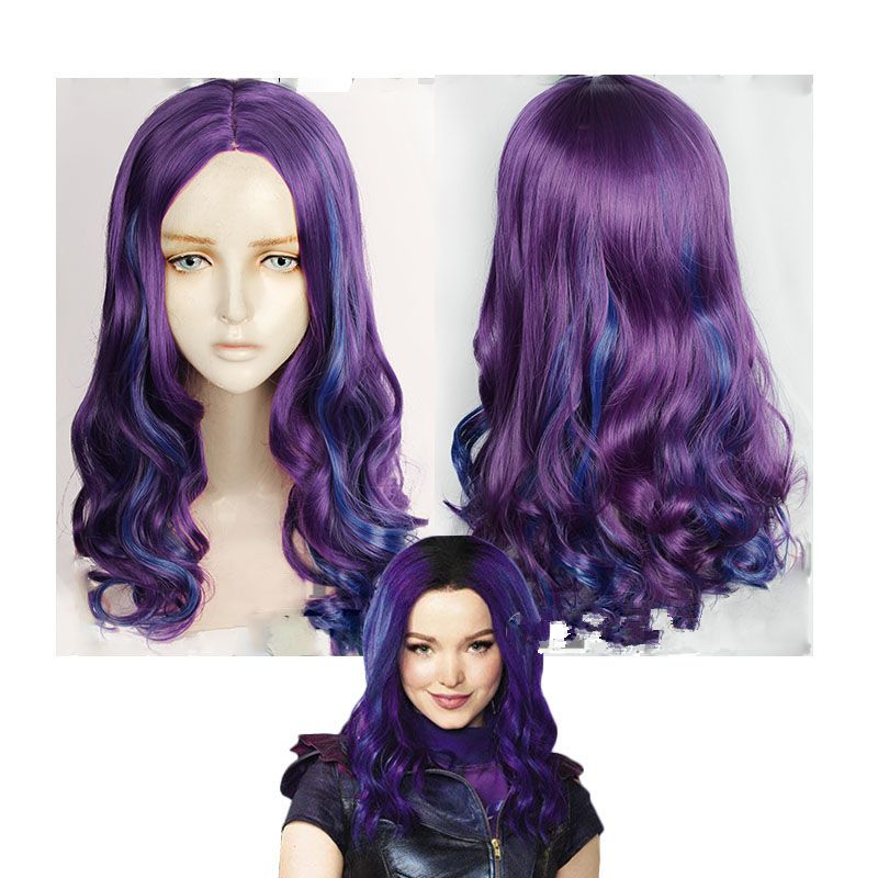 2021 2020 Newest Descendants 3 Mal Cosplay Wig Beautiful Princess Hair