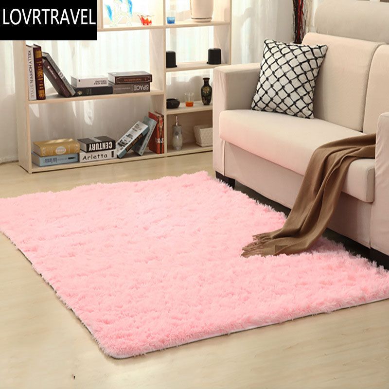Lovrtravel Square Long Plush Thickened Washed Silk Slip Rug Carpets Lovrtravel Square Long Plush Thickened Washed Silk Slip Rug Carpets For Living Room Coffee Table Mat Bedroom Bedside Yoga Mats Coronet Carpet Area Rugs