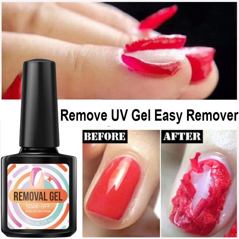 10ML Burst Remover Nail Gel Polish Soak Off Remover Nail Lacquer Fast ...