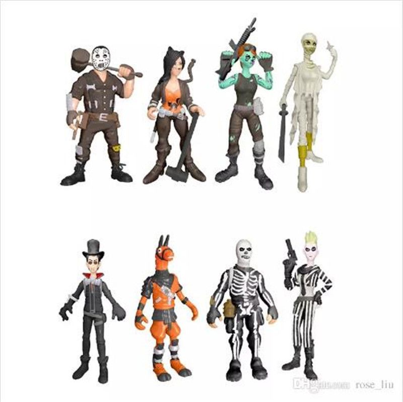 acheter 2019 cadeau de noel 8 style poupee en plastique fortnite jouets enfants 10cm cartoon jeu jeu de role squelette de lama fortifie de 3 71 du tfly - fortnite cadeau noel