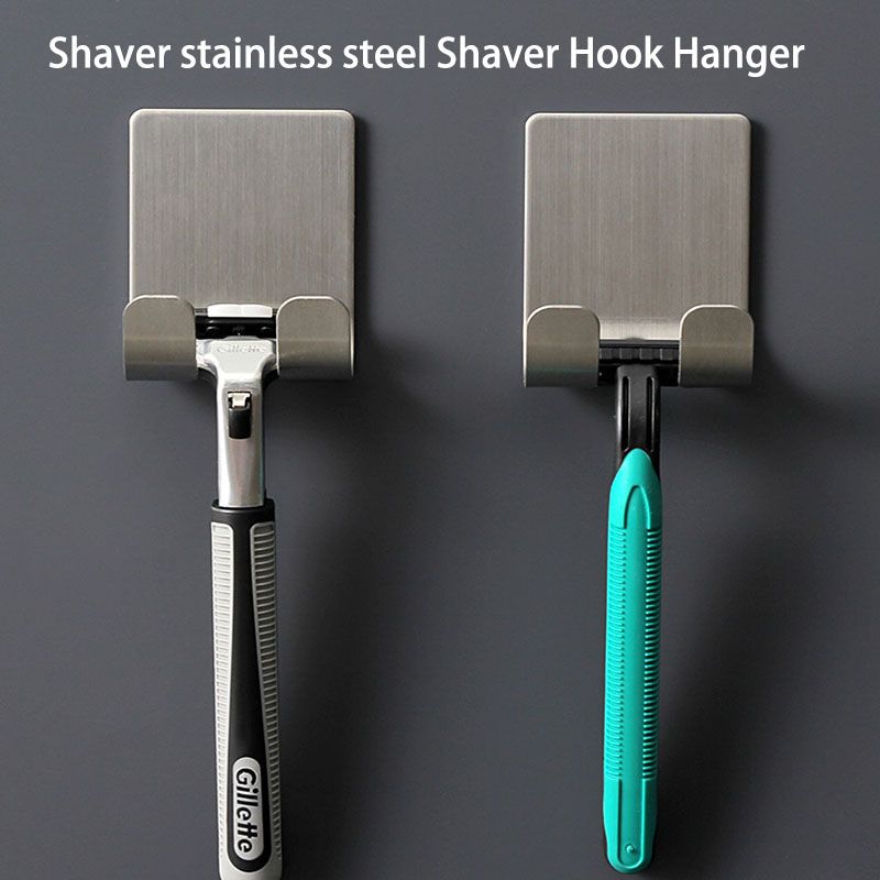 2021 Razor Holder Shaver Hook Hanger Stand Self Adhesive Stainless
