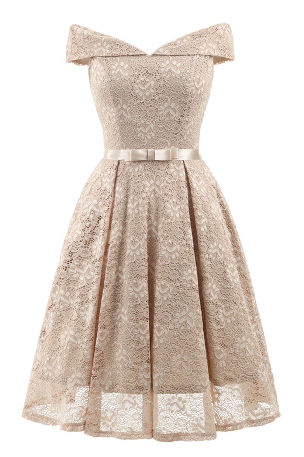 Champagne Short Dress Casual