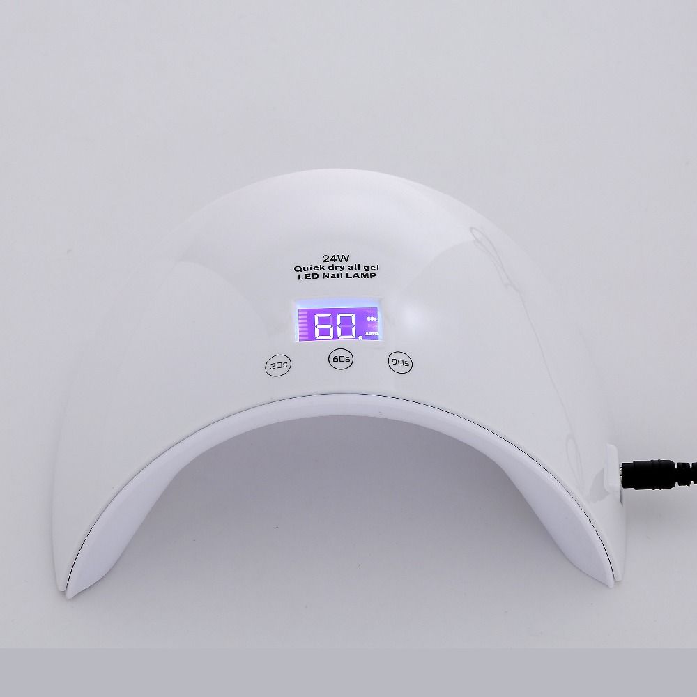24w Smart Nail Lamp White Light Uv Led Lamps Dryer Quick Dry All Gel For Nails Curing Polish Auto Sensor