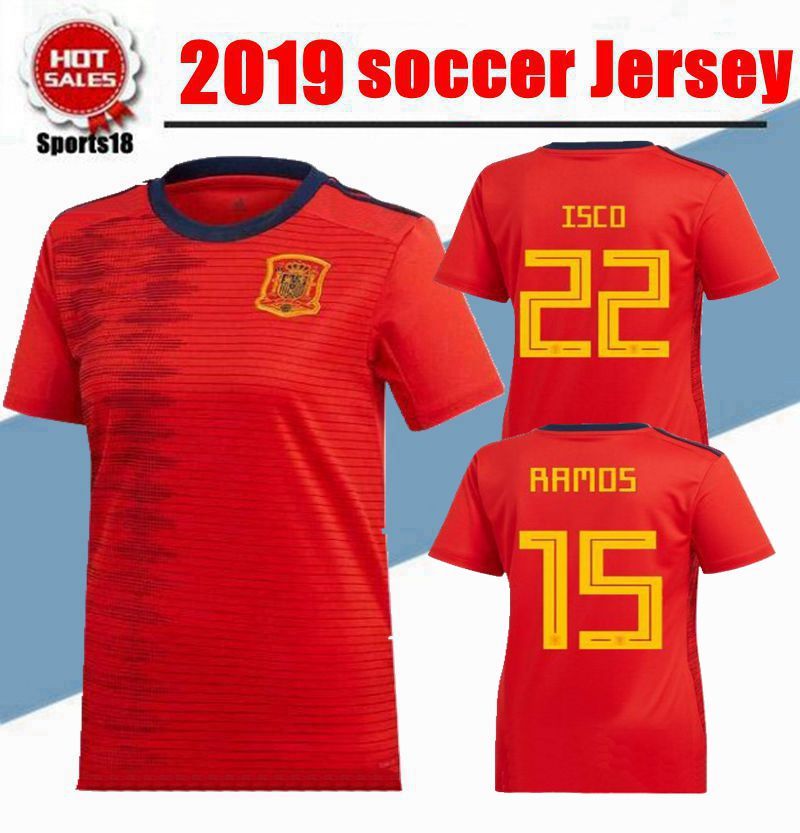 ESPANA SPAIN Boys or Girls T-Shirt WORLD CUP 2019 Football Country Flag Kids Top