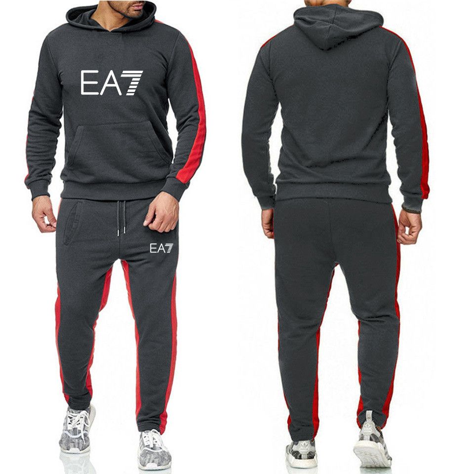 2019 Wholesale Men Jogger Set Fashion Mens Hoodies And Sweatshirts Outdoor Mans Sportswear ...