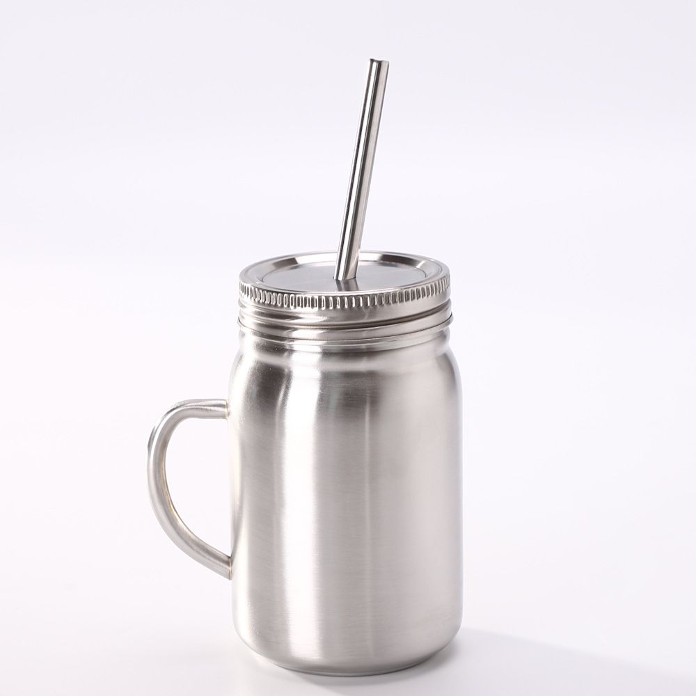 2021 500ML Mason Tumbler Mason Jar Stainless Steel Double Walled
