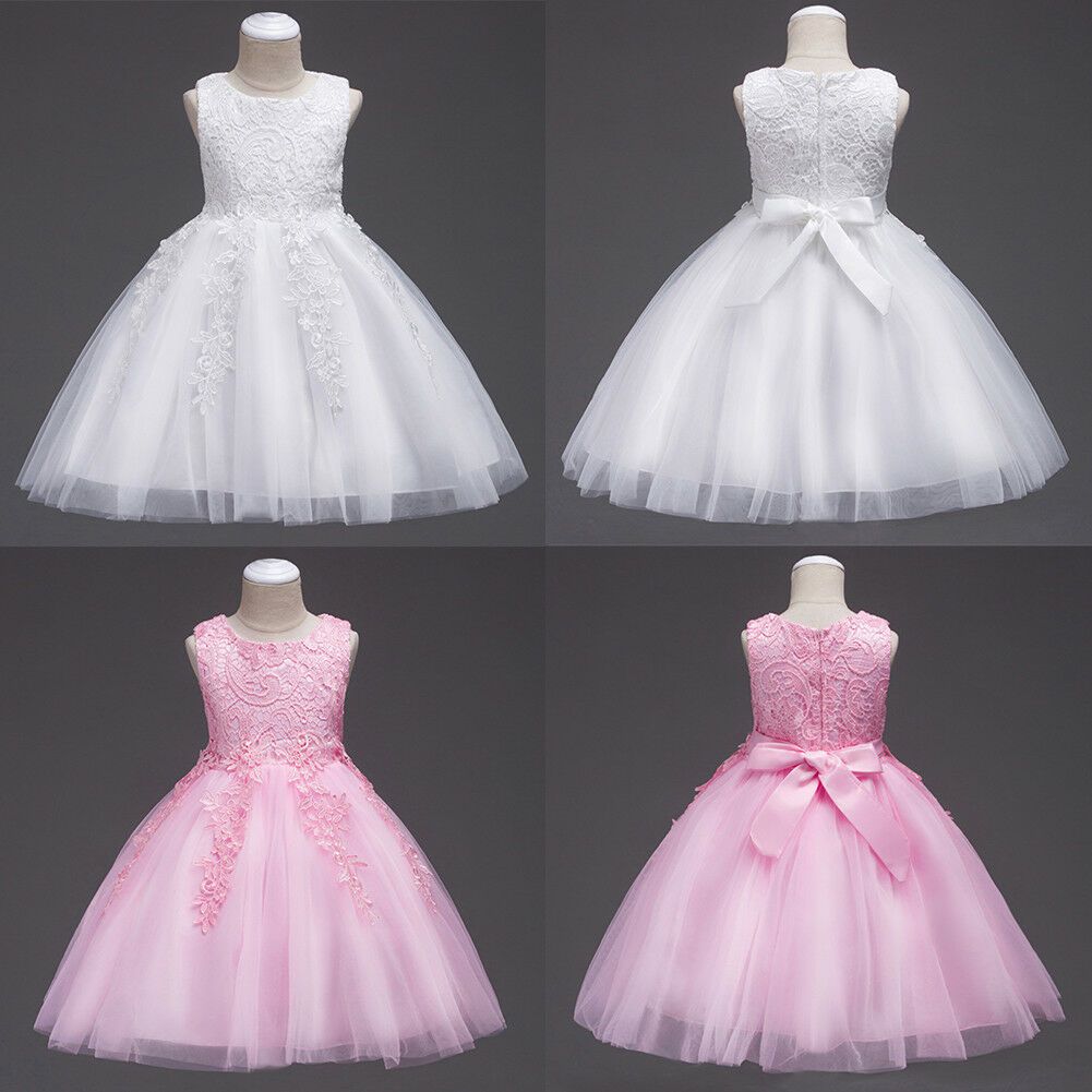 Hot Princess Flower Girl/'s Dresses Ruffles Ball Gown Girl/'s Gowns For Wedding