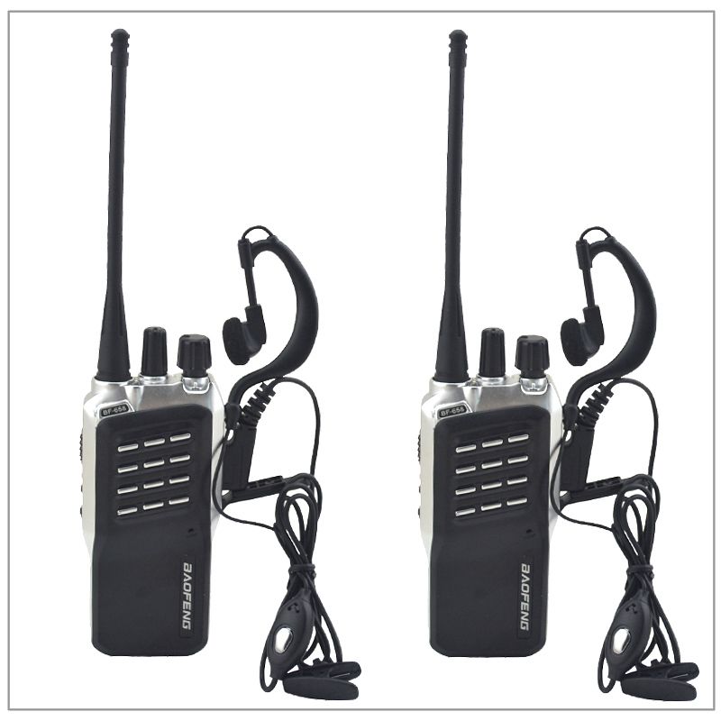 2pcslot Baofeng Bf 658 Uhf 400 470mhz Portable Two Way Radio Transceiver Baofeng Walkie Talkie For Hamhotel With Free Earpiece - 