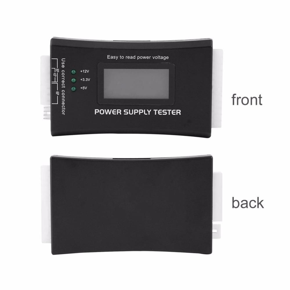 2021 Computer PC Power Supply Tester Checker 20/24 Pin SATA HDD ATX BTX