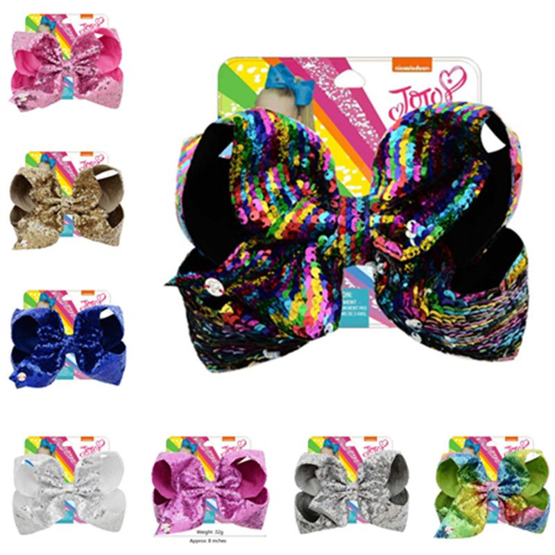 24pcs Sequin Bling Sparkle Hair Bow Clips Hair Clip for Baby Girl Toddler Kid 3/"
