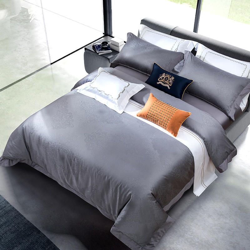 800tc Egyptian Cotton Blue Gray Bedding Set Luxury Queen King Bed 800tc Egyptian Cotton Blue Gray Bedding Set Luxury Queen King Bed Sheets Duvet Cover Fitted Sheet Parure De Lit Jacquard