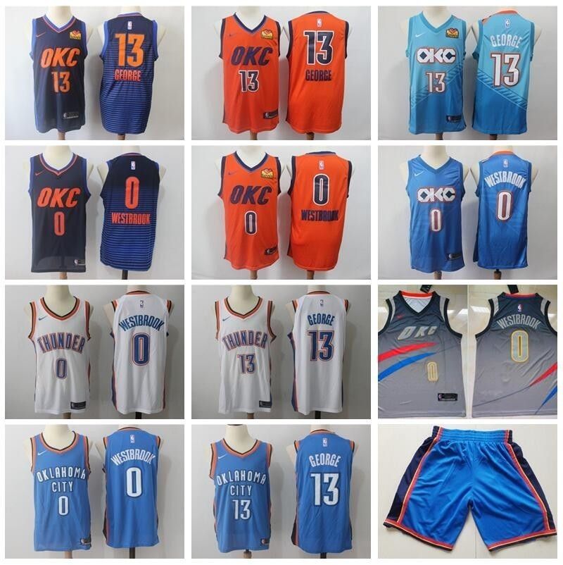 okc thunder westbrook jersey