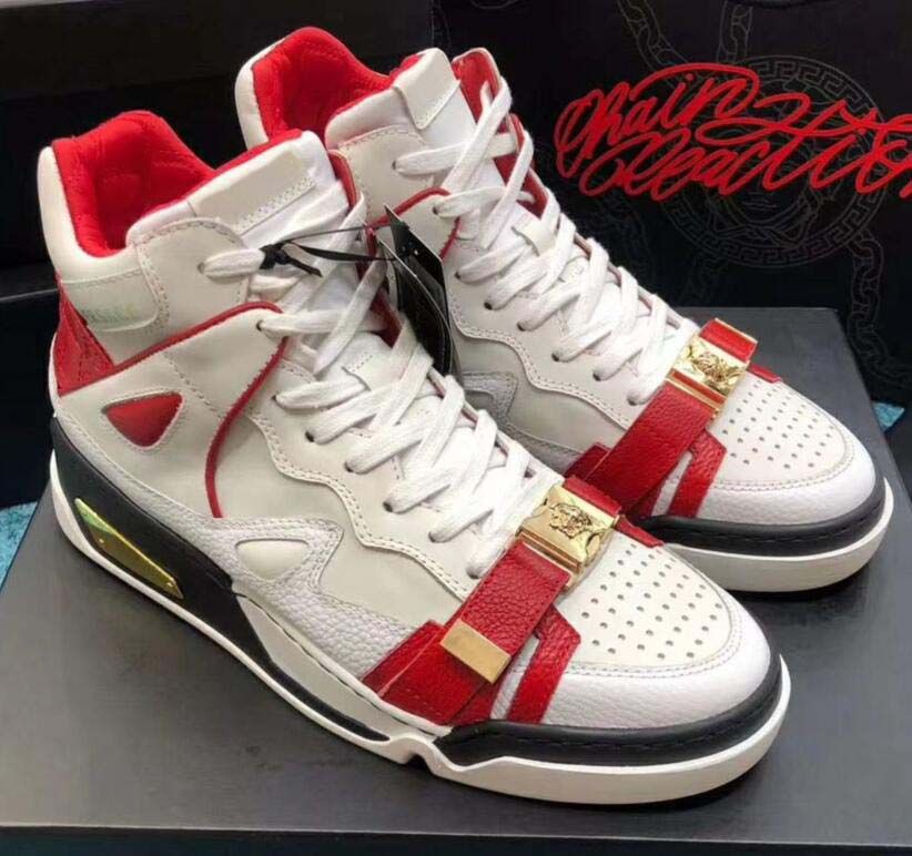 mens white trainer boots