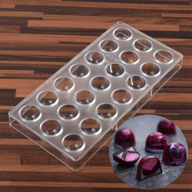 2020 Hard Plastic 21 Cups Bell Shape Candy Molds Polycarbonate
