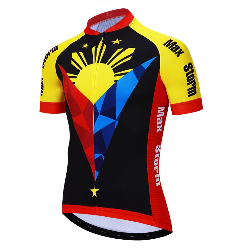 New Team Philippines Cycling Jersey Customized Road Mountain Race Top