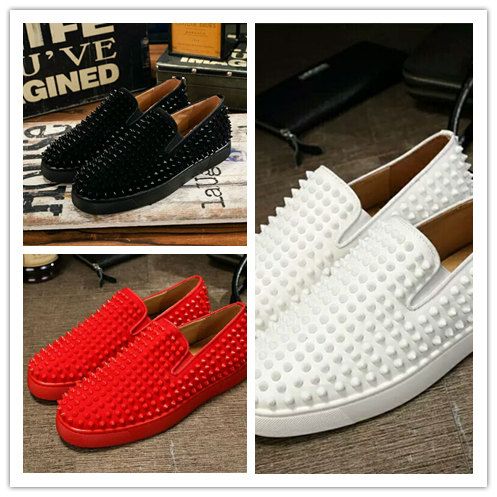 red bottom loafers womens