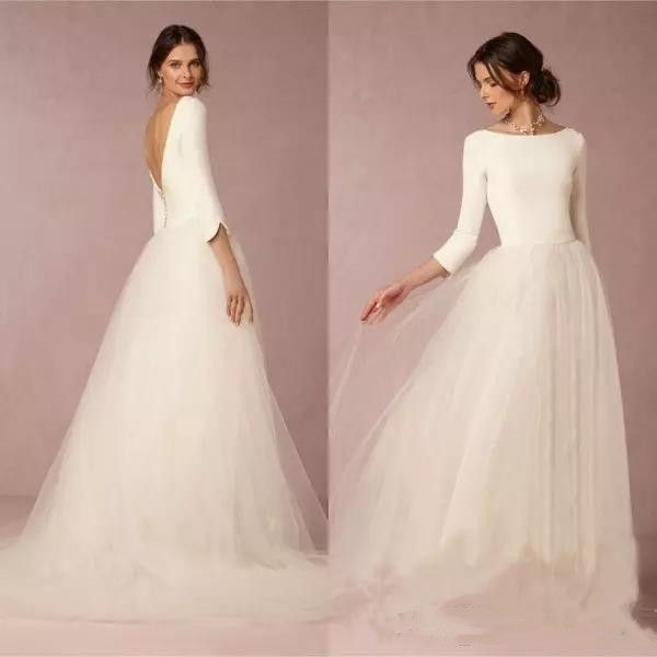 Satin Spring Wedding Dress