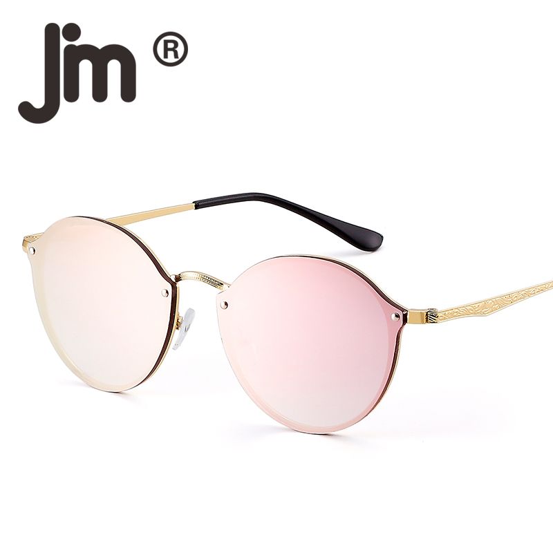 Men Design Lunettes De Retro Round Lightweight Brand Mirror Fashion Soleil Sun Metal Sunglasses Rimless Glasses Women vPy8nwmN0O