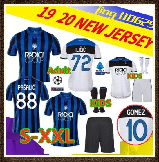 Acquista Kit Bambini Adulti 19 20 Maglie Calcio Atalanta ...