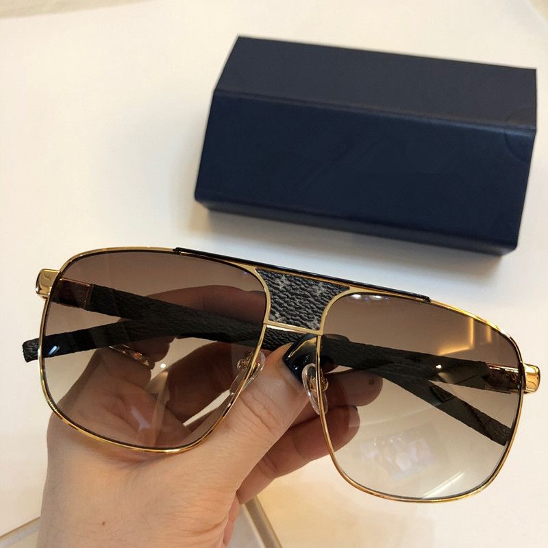 Luxury 233 Sunglasses For Men Designer Snake Leather Legs Simple UV