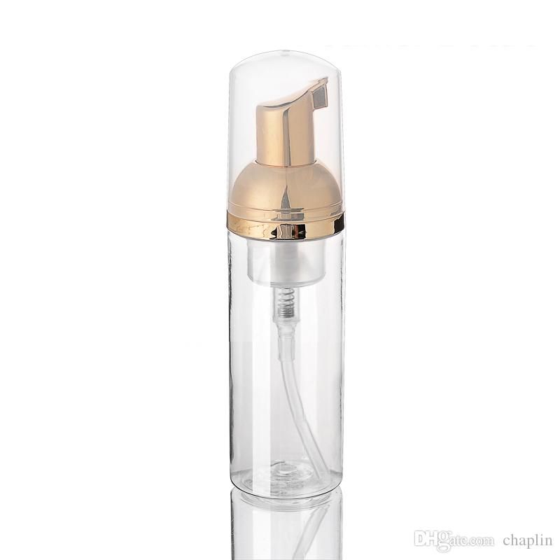 2020 60ML Plastic Foam Dispenser Bottle With Gold Pumps Mini Foaming