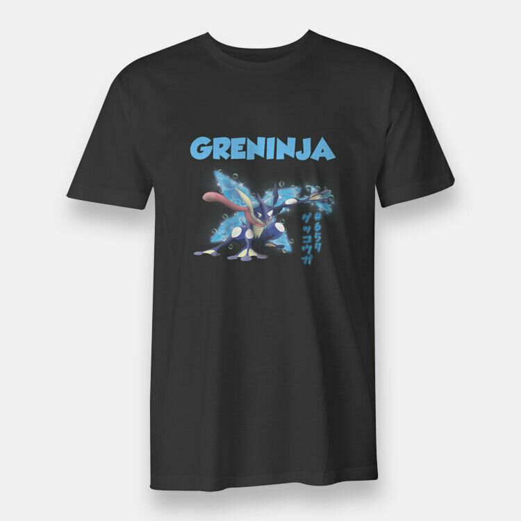 The Ninja Dark Greninja 657 Short Sleeve Regular Tees Black Men/'s T-shirt