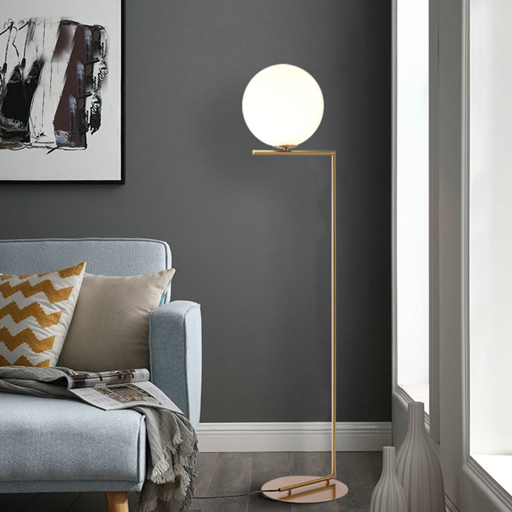 220v 110v Nordic Design Post Modern Gold White Meatl Led Tall Floor Lamp Stand Light With Table For Living Room Deauty Salon