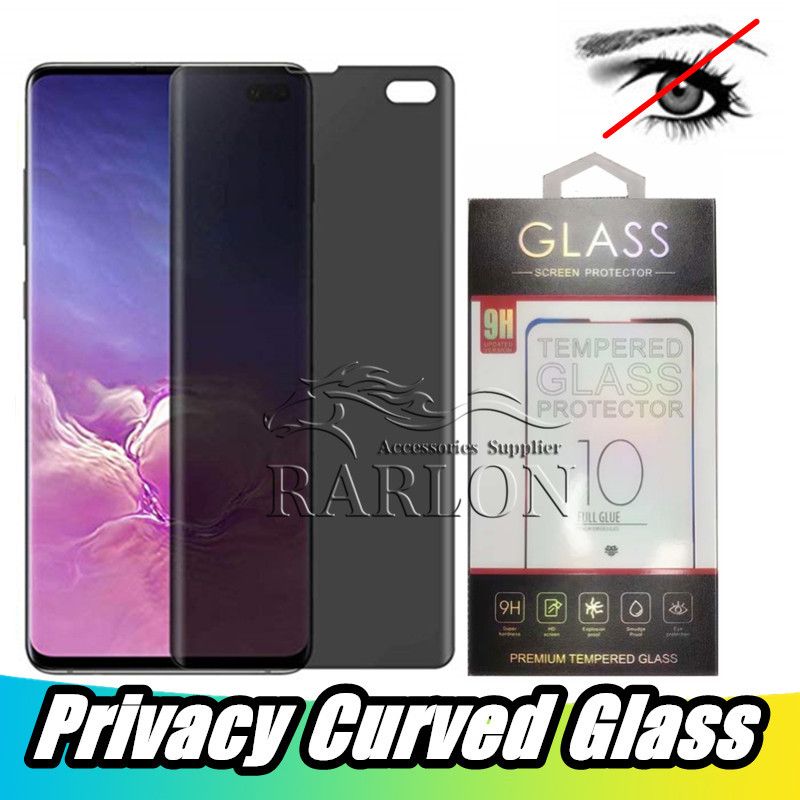 Premium Privacy Tempered Glass 3D Anti Spy Case Friendly Screen Protector For Samsung Galaxy S10