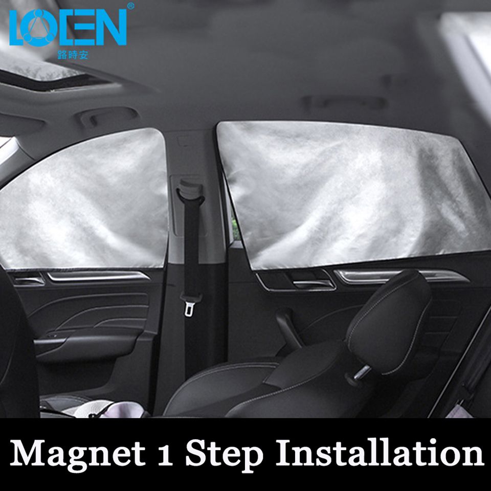 Car Truck Interior Parts Pair Black Anti Uv Car Side Window Sun