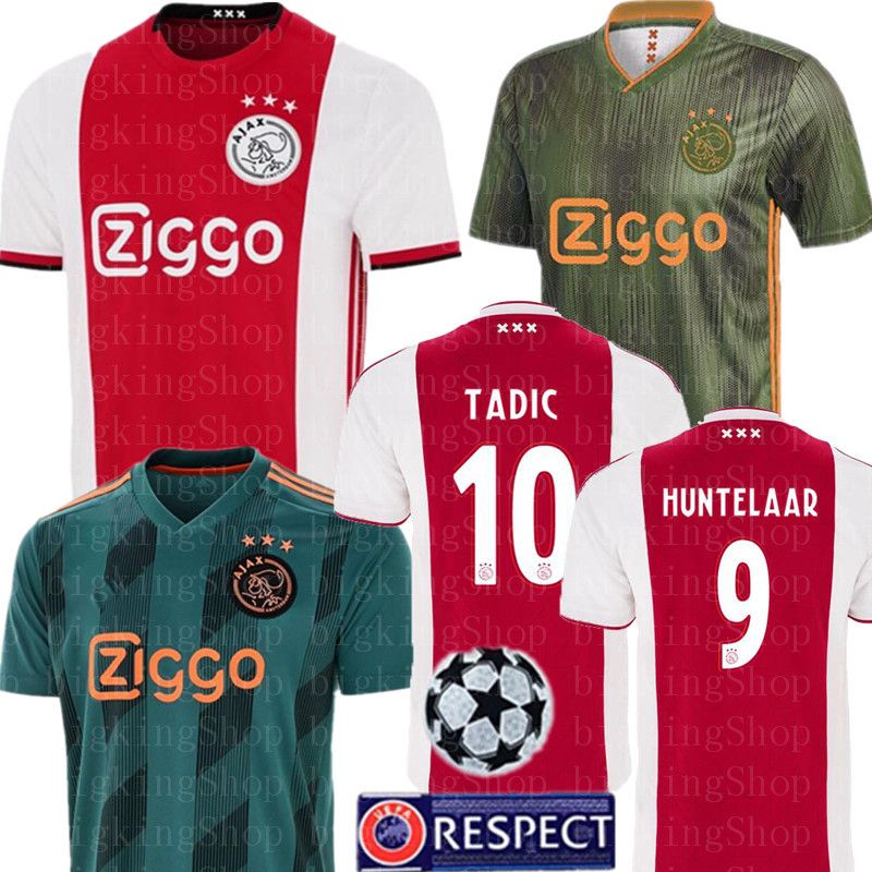 2020 19 20 Ajax Soccer Jersey PROMES 9 HUNTELAAR 7 NERES SCHONE ZIYECH