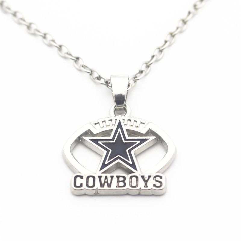 Wholesale New Football Sports Team Necklace Pendant Jewelry With 50cm