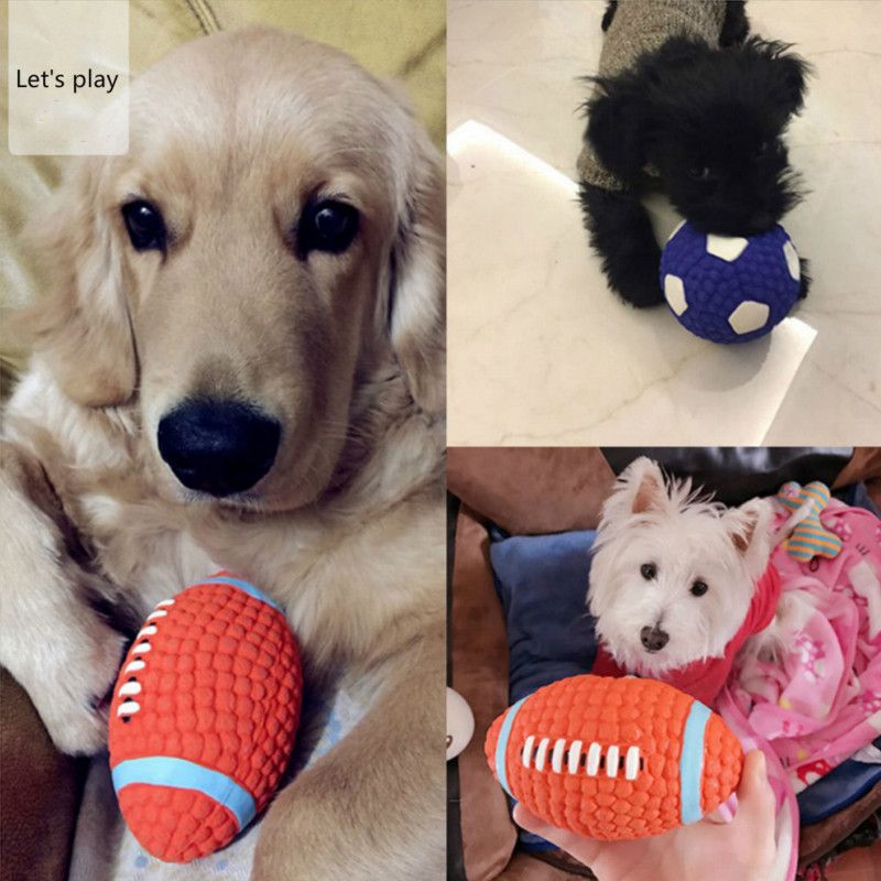 2019 Dog Sound Toy Rugby Ball Teddy Golden Retriever Puppy Molars Chew From Wildrose021 6 04 Dhgate Com