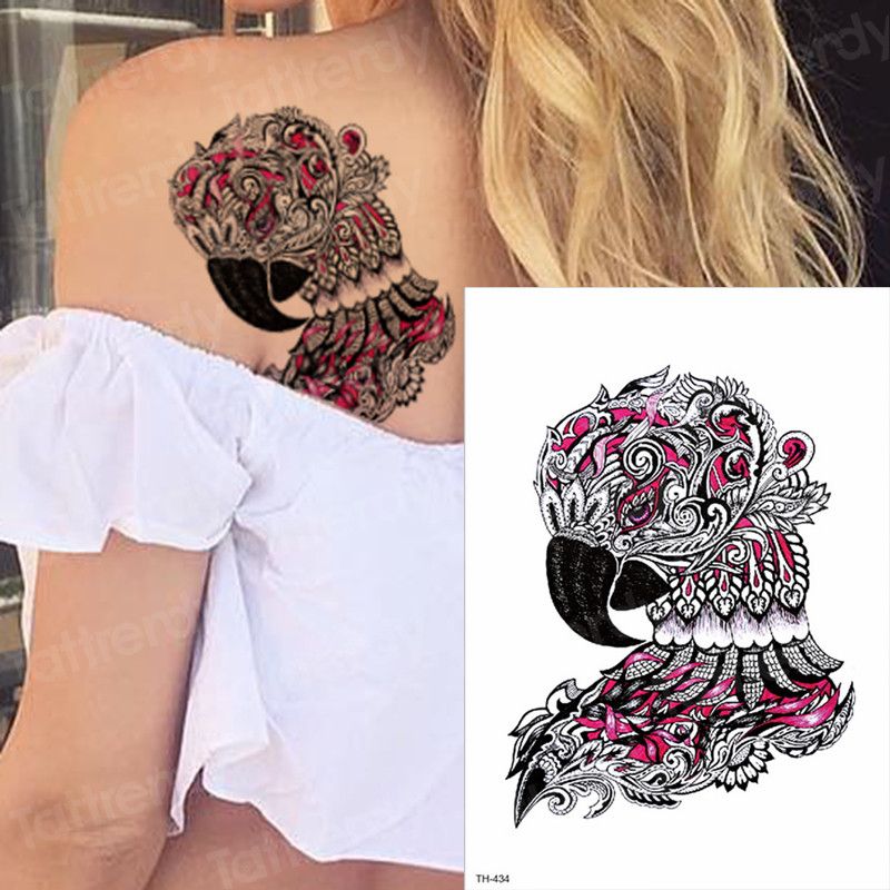 Acheter Tatouages Temporaires Pour Femmes Filles Tatouage Colibri Manchon étanche Bras Tatouage Tatouage Sexy Oiseaux Fleur Tatouage Couleur De La