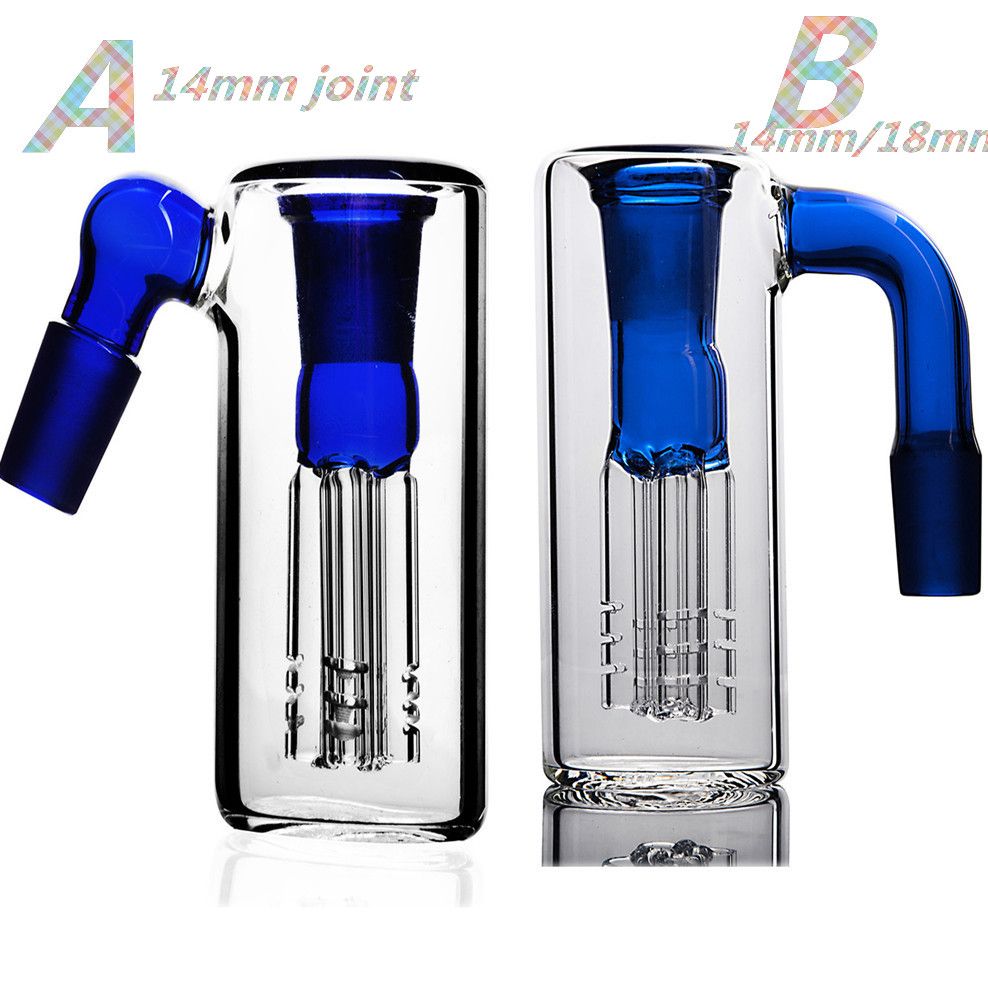 14mm Glass ash catcher blue color
