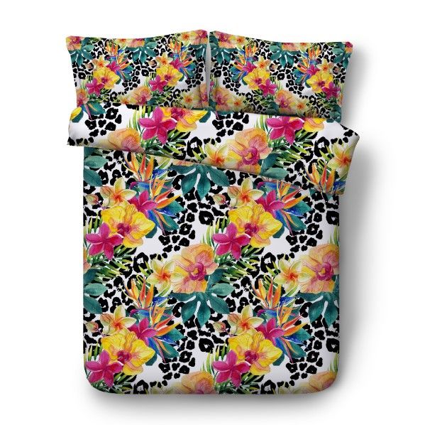 King Bed Comforter Sets Fl Bedding Set Luxury Queen Size Leopard See Larger Image