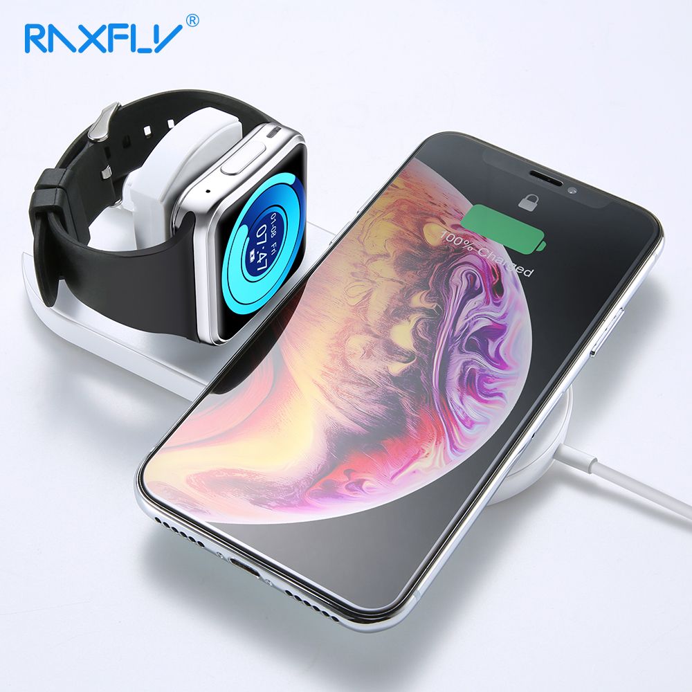 2020 MEGO Wireless Charger For IPhone X 8 XR XS Max For Apple I Watch 2
