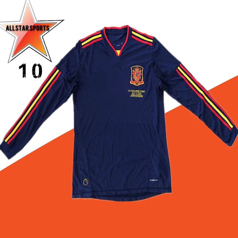 2020 Long Sleeve 2010 Spain Soccer Jerseys Retro Football Shirt Vintage