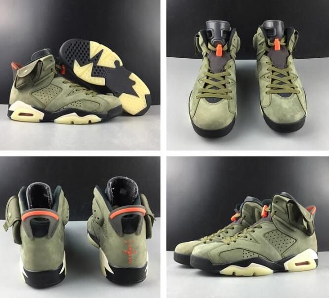 2020 Jordan 6 Travis Scott 6 OG Mens Basketball Shoes