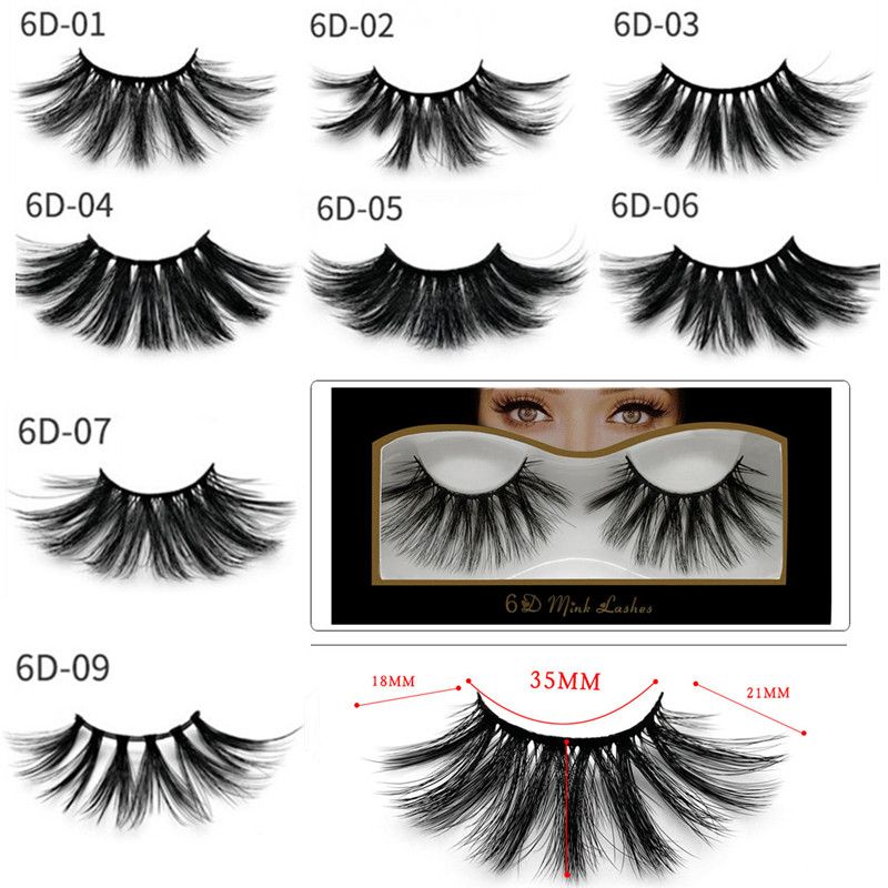 LEHUAMAO Mink Eyelashes 3D Mink Lashes Thick HandMade Full ...