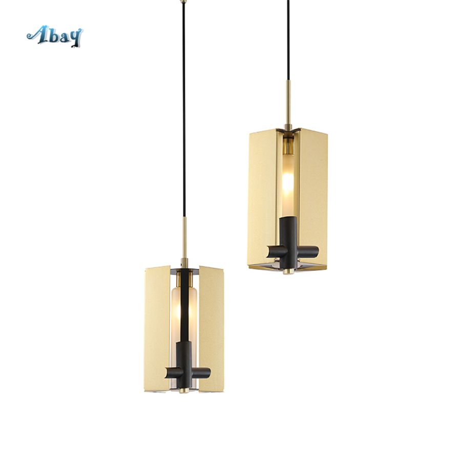 Post Modern Geometric Metals Pendant Light E14 Led Gold Dining Room Post Modern Geometric Metals Pendant Light E14 Led Gold Dining Room Lights Bar Living Decoration Nordic Design Hanging Lamp Single