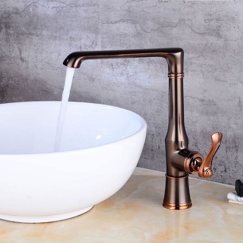Kitchen Faucets Cold Water And Hot Water Orb Finished Brass