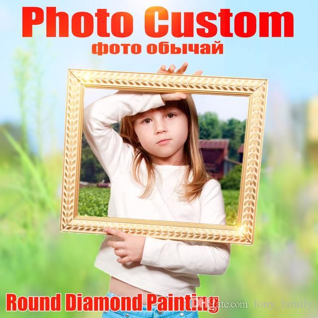 2019 30~50cm Photo Custom! 5D DIY Diamond Painting! Make Your Own