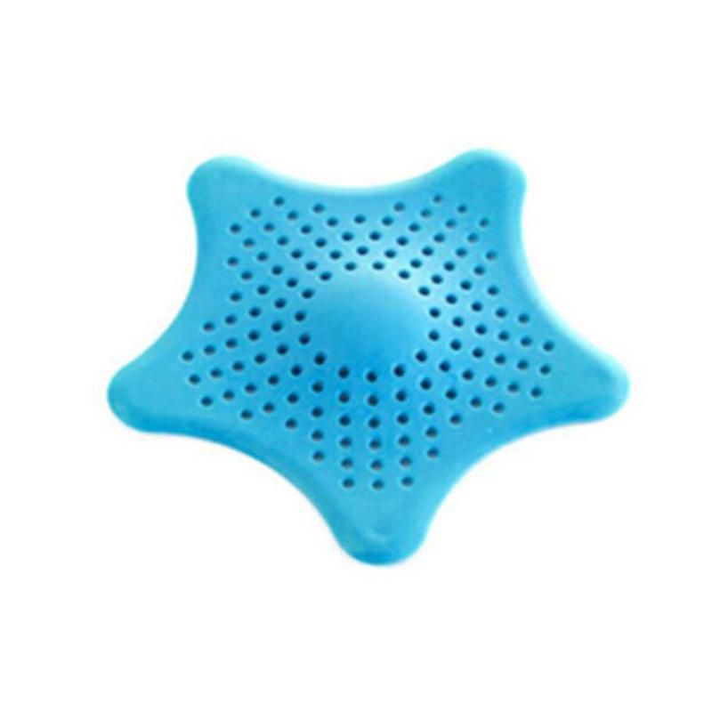 1pc Star Sewer Outfall Strainer Bathroom Sink Filter Anti Blocking Floor Drain Hair Stopper Catcher Kitchen Bathroom Accessories